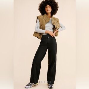 Anthropology Pilcro Black Wide-Leg Pants